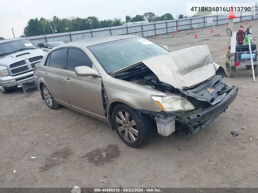 2006 Toyota Avalon Xls VIN: 4T1BK36B16U113790 Lot: 40400218