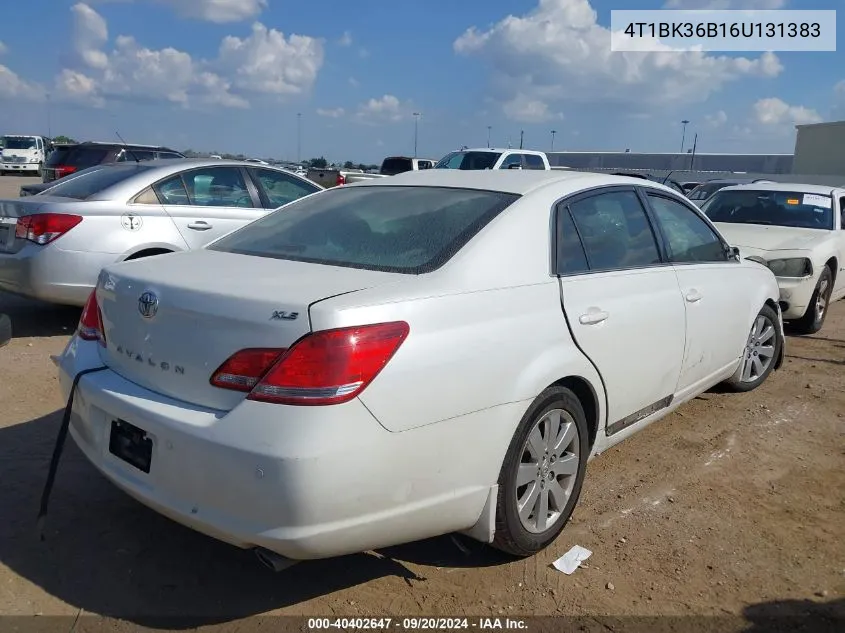 2006 Toyota Avalon Xls VIN: 4T1BK36B16U131383 Lot: 40402647