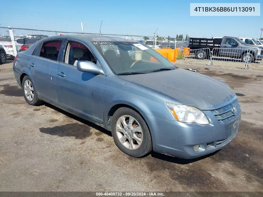 2006 Toyota Avalon Limited VIN: 4T1BK36B86U113091 Lot: 40408732