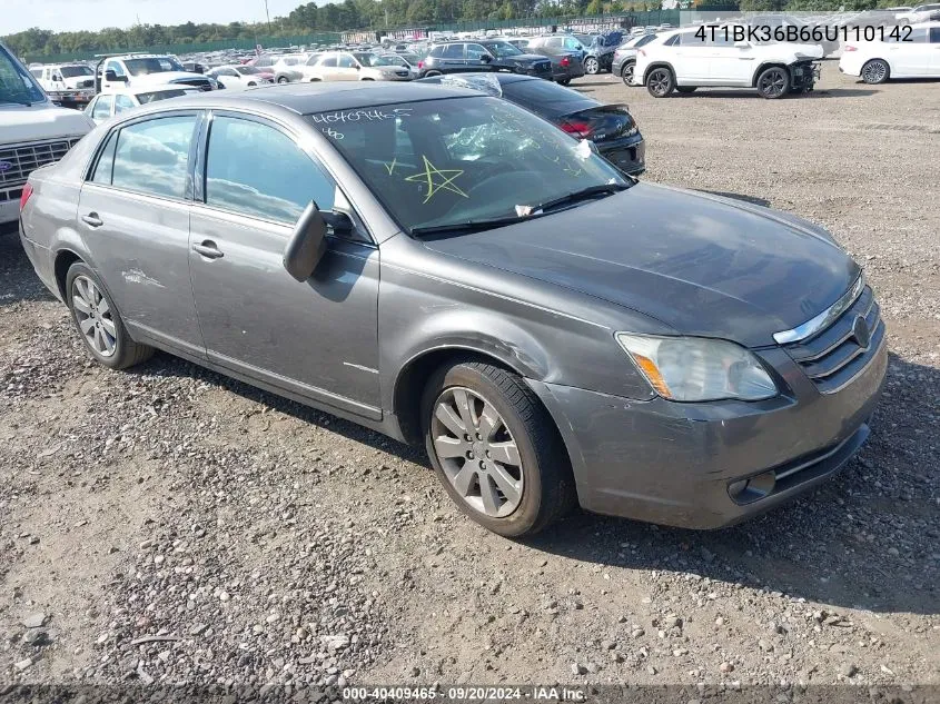 2006 Toyota Avalon Touring VIN: 4T1BK36B66U110142 Lot: 40409465