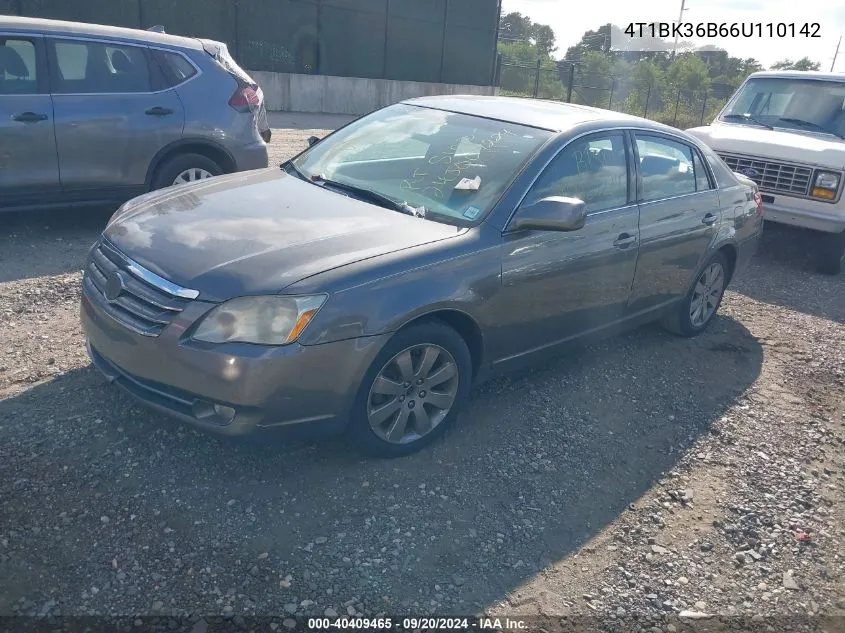 2006 Toyota Avalon Touring VIN: 4T1BK36B66U110142 Lot: 40409465