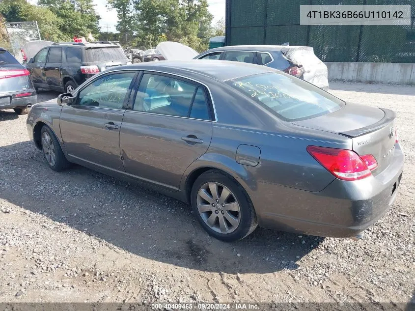 2006 Toyota Avalon Touring VIN: 4T1BK36B66U110142 Lot: 40409465