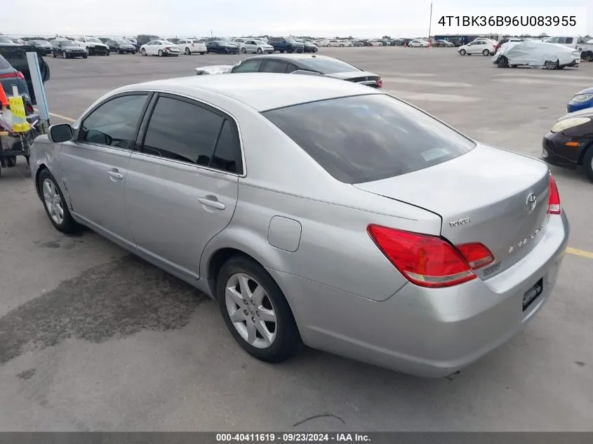 2006 Toyota Avalon Xl/Xls/Touring/Limited VIN: 4T1BK36B96U083955 Lot: 40411619