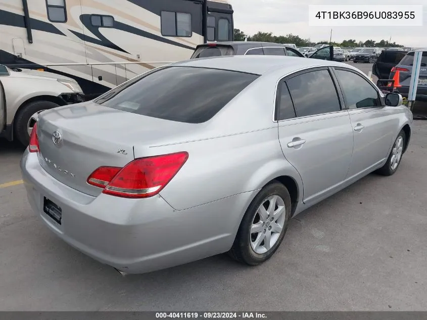 2006 Toyota Avalon Xl/Xls/Touring/Limited VIN: 4T1BK36B96U083955 Lot: 40411619