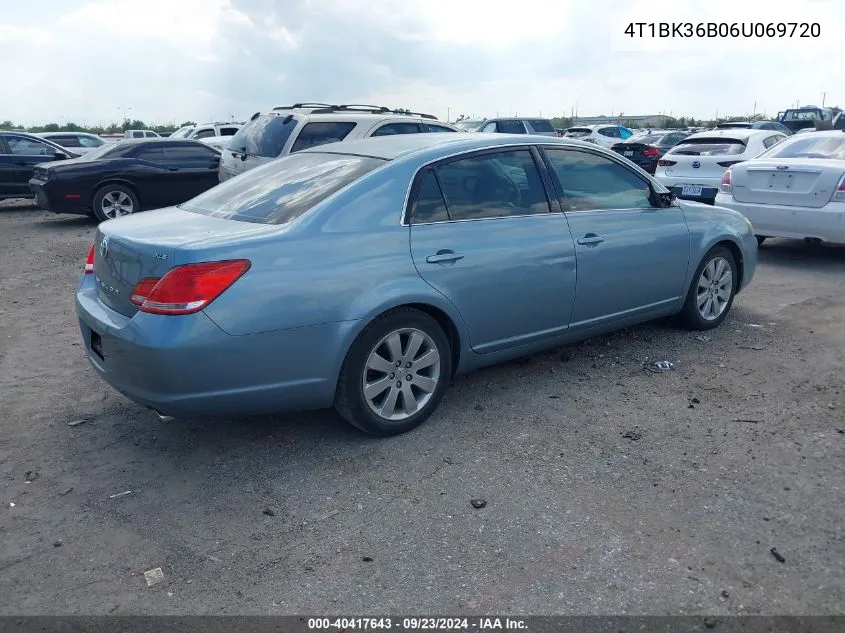 2006 Toyota Avalon Limited/Touring/Xl/Xls VIN: 4T1BK36B06U069720 Lot: 40417643