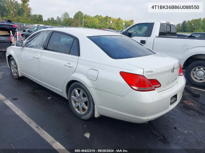 2006 Toyota Avalon Xl VIN: 4T1BK36B86U088550 Lot: 40422310