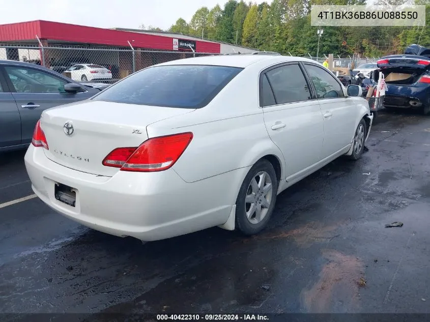 2006 Toyota Avalon Xl VIN: 4T1BK36B86U088550 Lot: 40422310