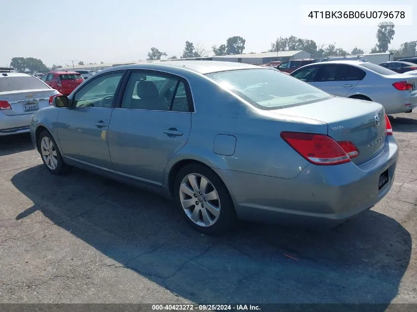 2006 Toyota Avalon Xls VIN: 4T1BK36B06U079678 Lot: 40423272