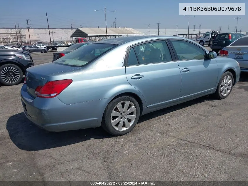 2006 Toyota Avalon Xls VIN: 4T1BK36B06U079678 Lot: 40423272