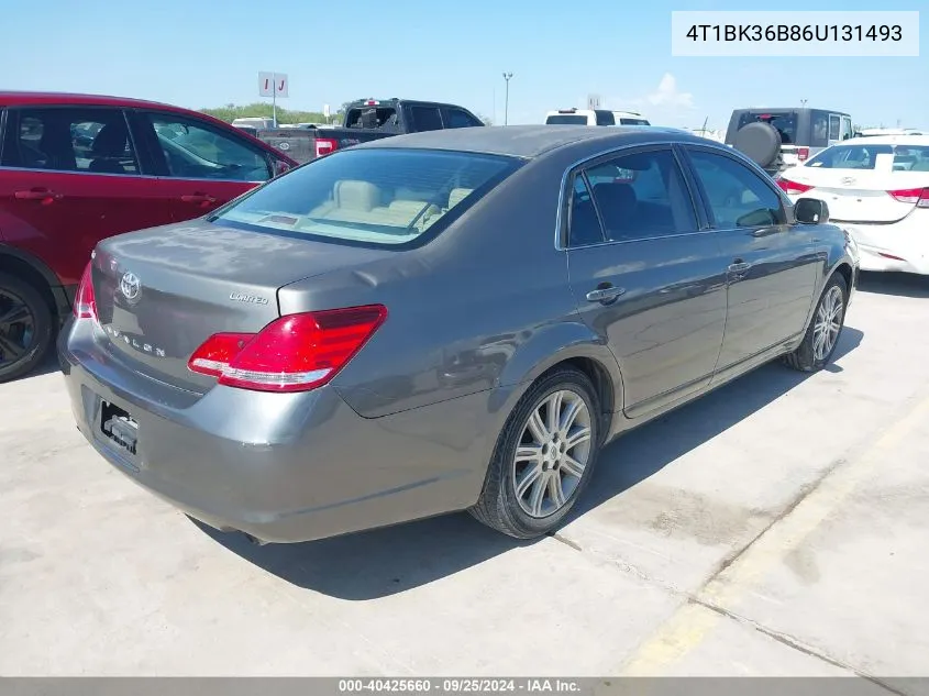 2006 Toyota Avalon Limited VIN: 4T1BK36B86U131493 Lot: 40425660