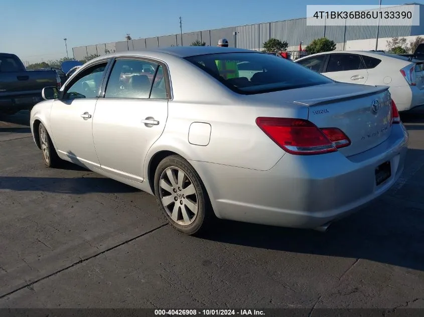 2006 Toyota Avalon Touring VIN: 4T1BK36B86U133390 Lot: 40426908