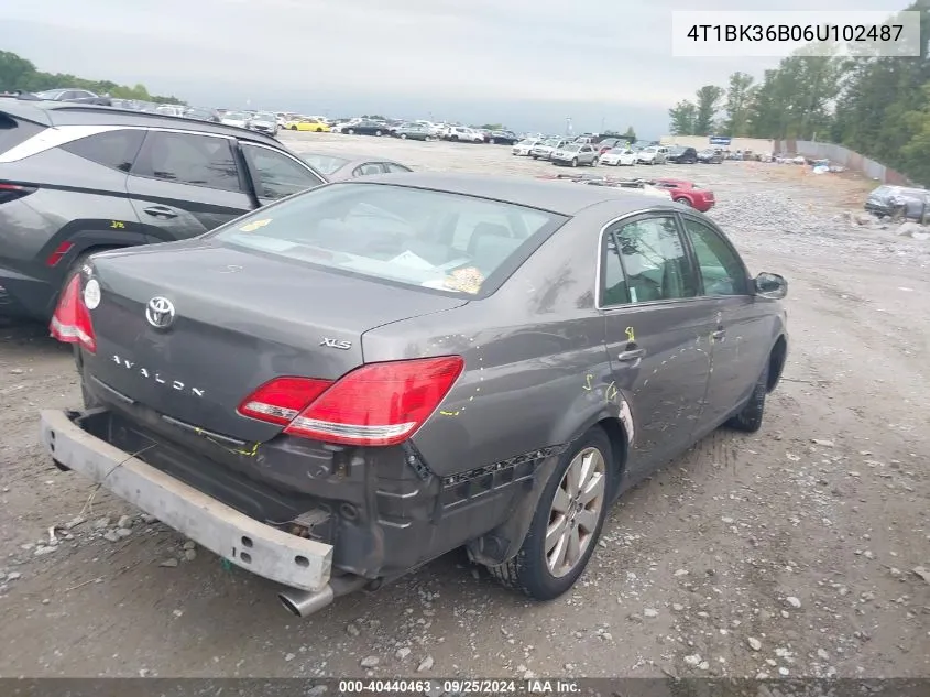 2006 Toyota Avalon Xls VIN: 4T1BK36B06U102487 Lot: 40440463