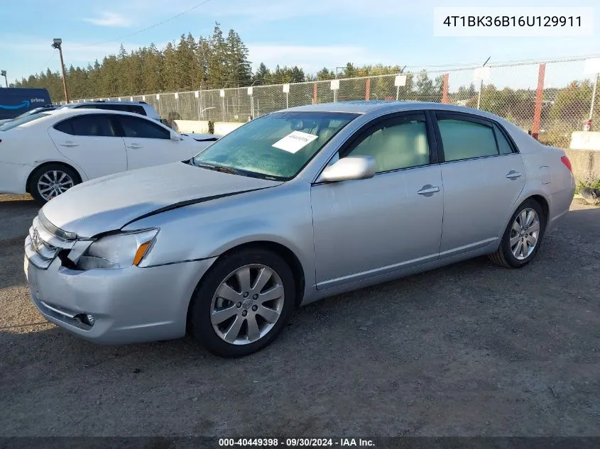 2006 Toyota Avalon Xl/Xls/Touring/Limited VIN: 4T1BK36B16U129911 Lot: 40449398