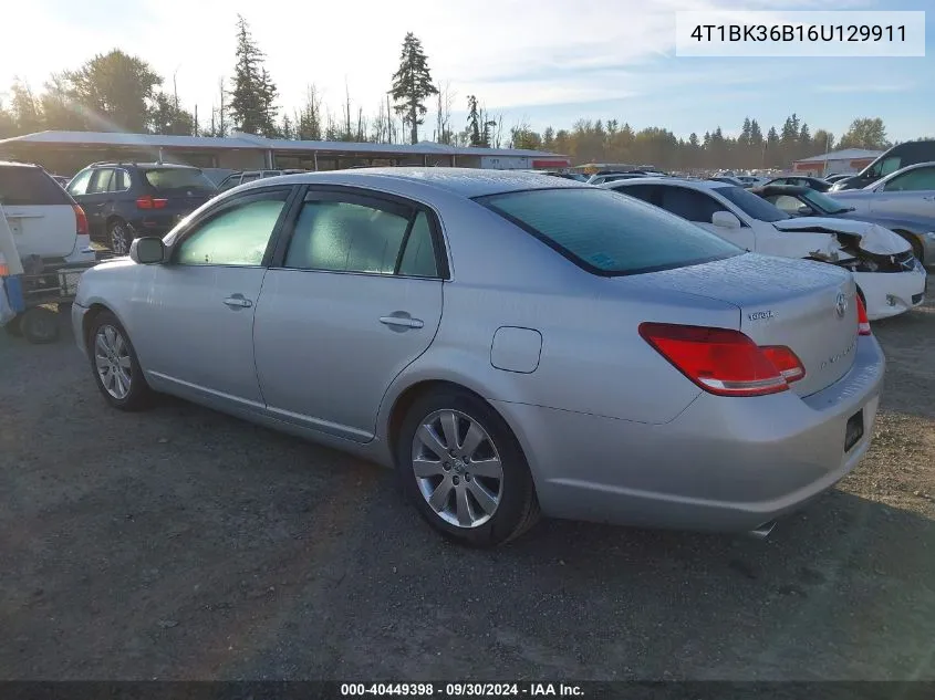 2006 Toyota Avalon Xl/Xls/Touring/Limited VIN: 4T1BK36B16U129911 Lot: 40449398