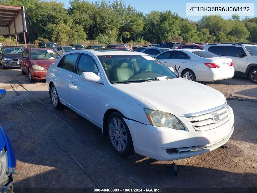 2006 Toyota Avalon Limited VIN: 4T1BK36B96U068422 Lot: 40465003