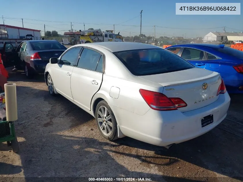 2006 Toyota Avalon Limited VIN: 4T1BK36B96U068422 Lot: 40465003