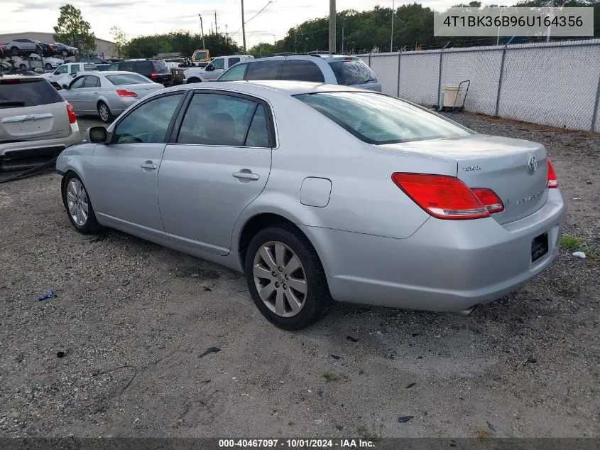 2006 Toyota Avalon Xl/Xls/Touring/Limited VIN: 4T1BK36B96U164356 Lot: 40467097