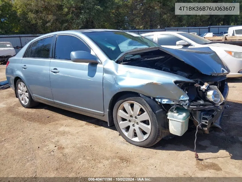 4T1BK36B76U063607 2006 Toyota Avalon Xls