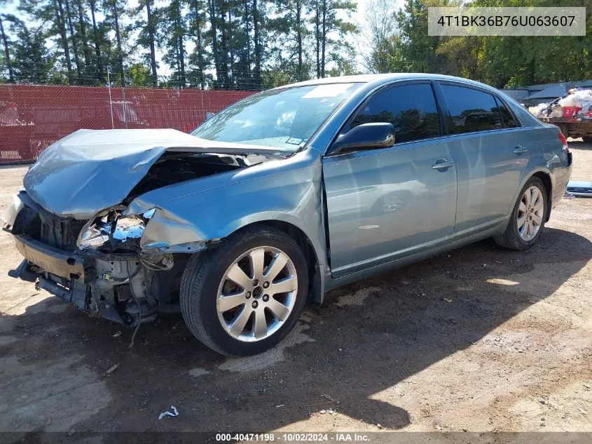 2006 Toyota Avalon Xls VIN: 4T1BK36B76U063607 Lot: 40471198