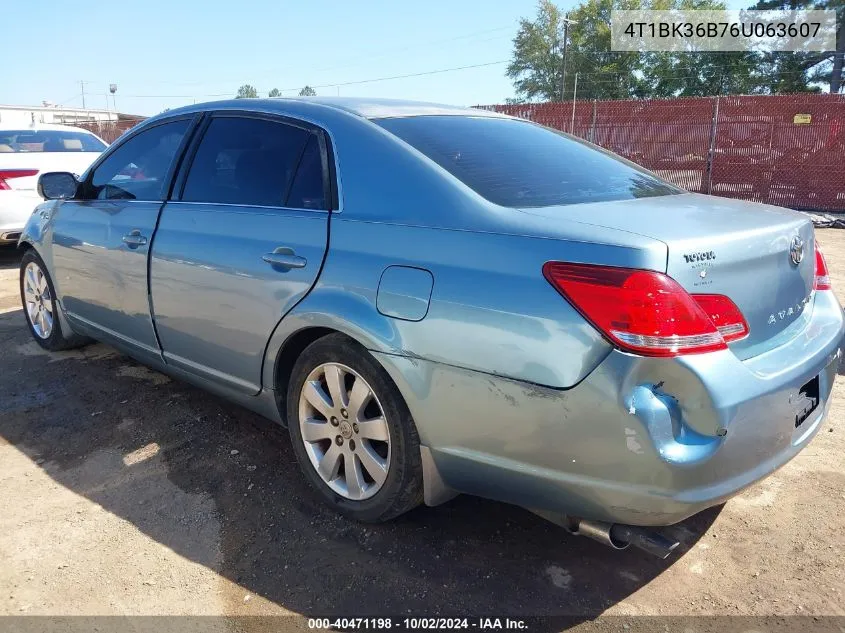 2006 Toyota Avalon Xls VIN: 4T1BK36B76U063607 Lot: 40471198