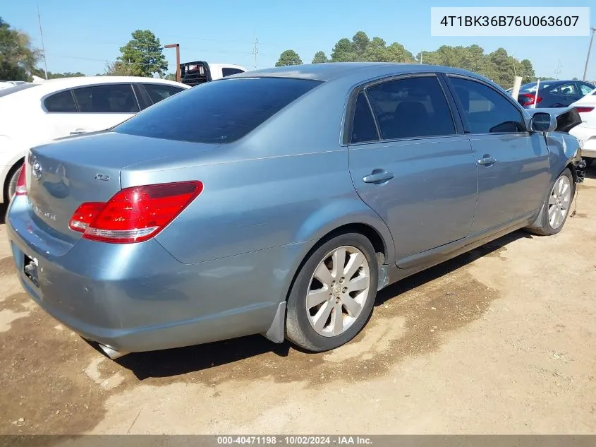 2006 Toyota Avalon Xls VIN: 4T1BK36B76U063607 Lot: 40471198