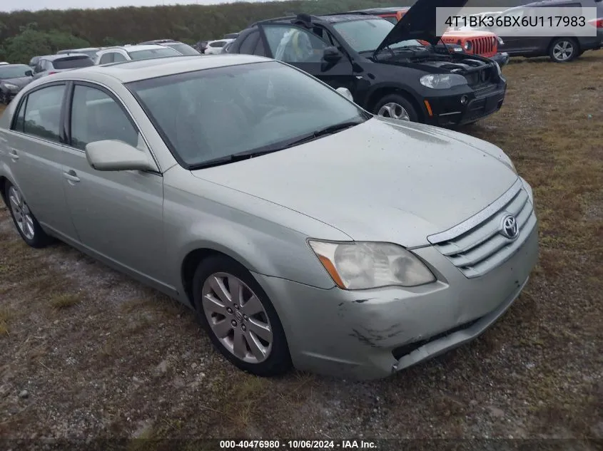 2006 Toyota Avalon Xls VIN: 4T1BK36BX6U117983 Lot: 40476980