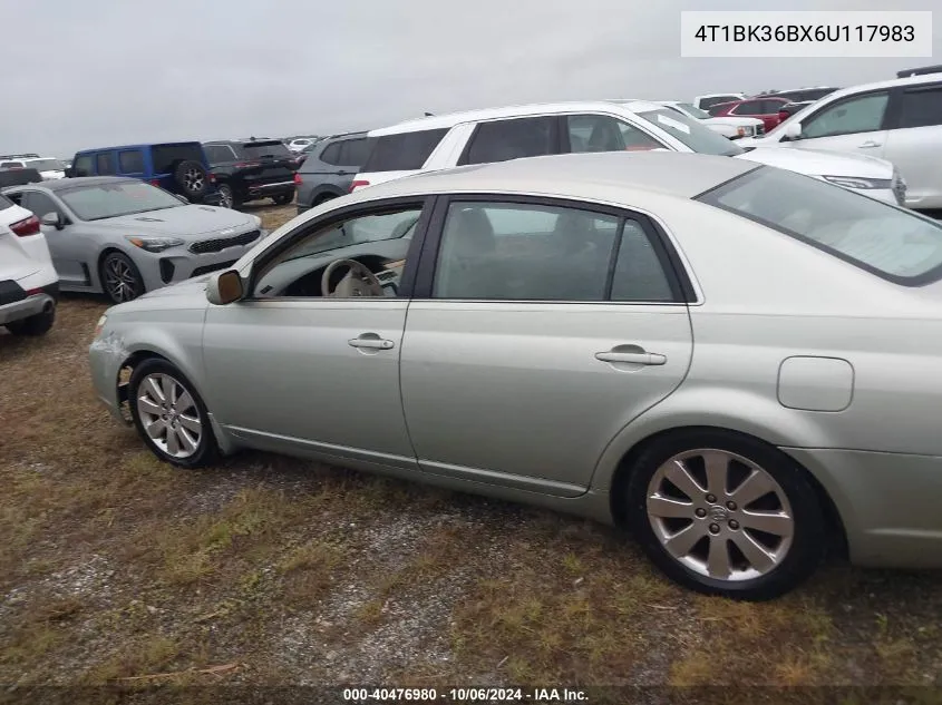 2006 Toyota Avalon Xls VIN: 4T1BK36BX6U117983 Lot: 40476980