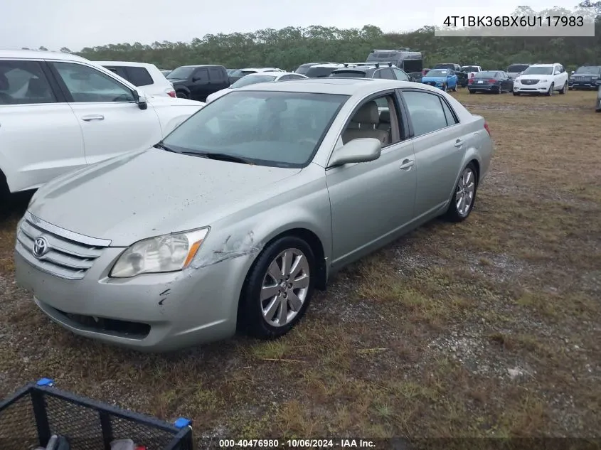 2006 Toyota Avalon Xls VIN: 4T1BK36BX6U117983 Lot: 40476980