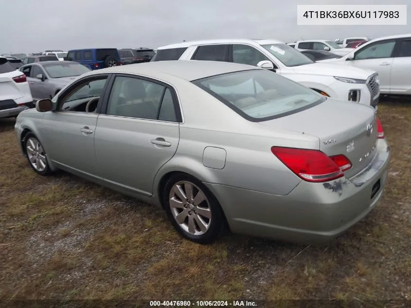 2006 Toyota Avalon Xls VIN: 4T1BK36BX6U117983 Lot: 40476980