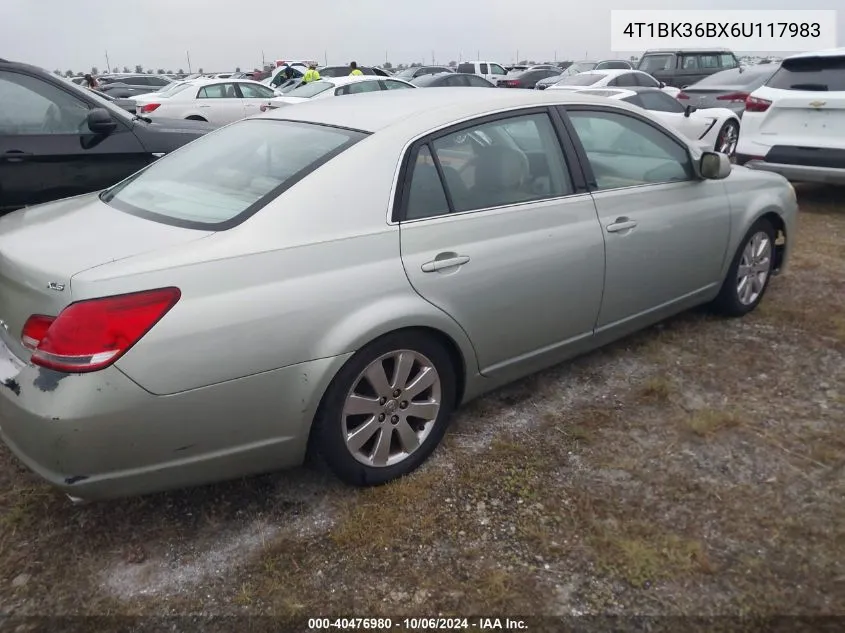 2006 Toyota Avalon Xls VIN: 4T1BK36BX6U117983 Lot: 40476980