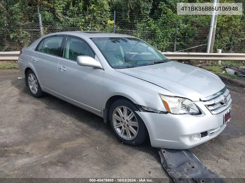 2006 Toyota Avalon Limited VIN: 4T1BK36B86U106948 Lot: 40479988