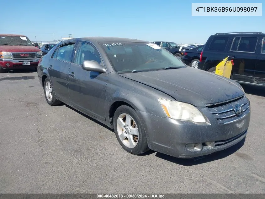 4T1BK36B96U098097 2006 Toyota Avalon Limited