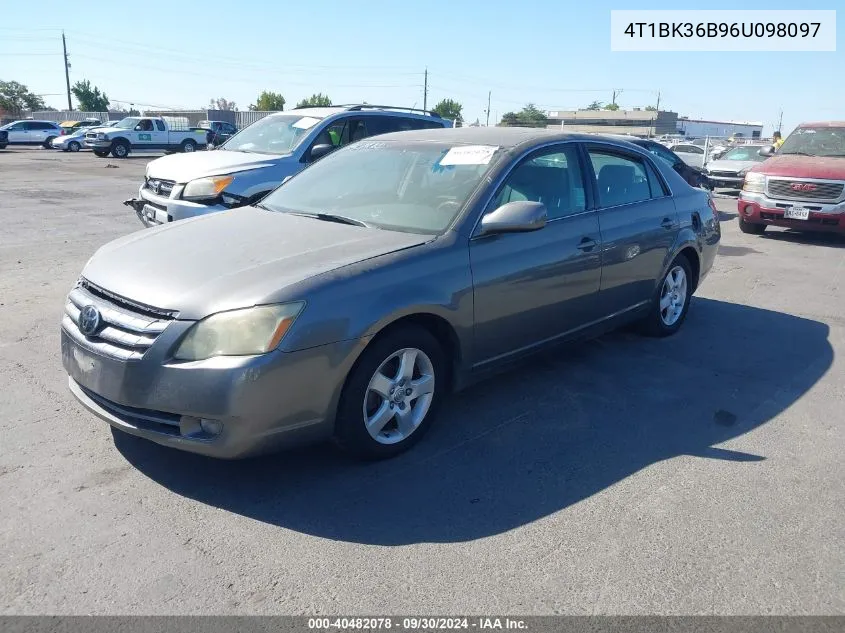 4T1BK36B96U098097 2006 Toyota Avalon Limited