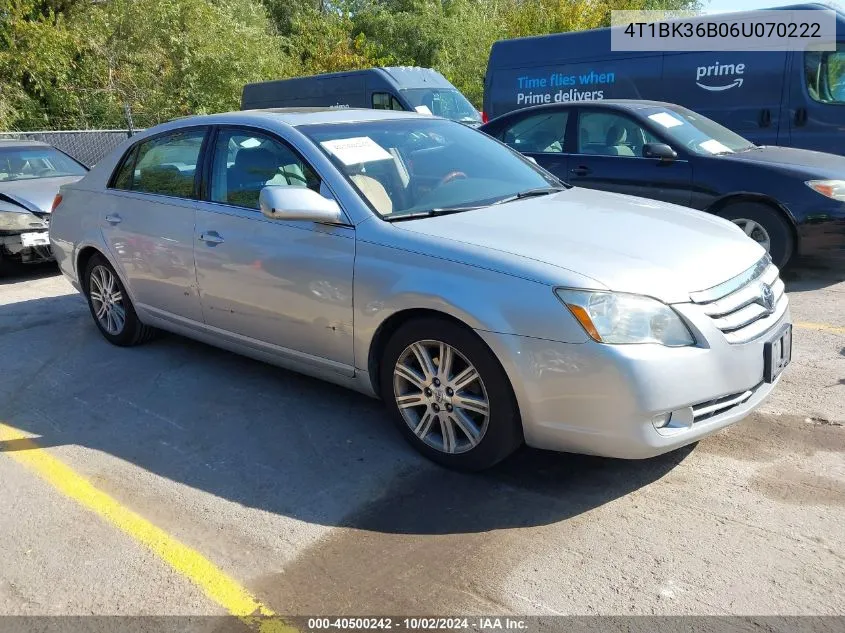 2006 Toyota Avalon Limited VIN: 4T1BK36B06U070222 Lot: 40500242