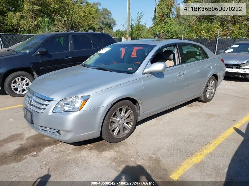 2006 Toyota Avalon Limited VIN: 4T1BK36B06U070222 Lot: 40500242