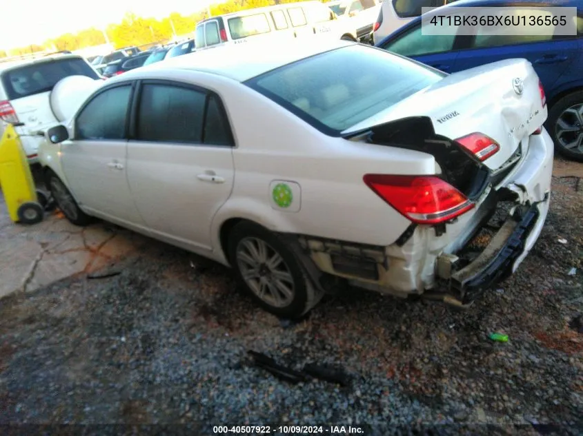 2006 Toyota Avalon Xl/Xls/Touring/Limited VIN: 4T1BK36BX6U136565 Lot: 40507922