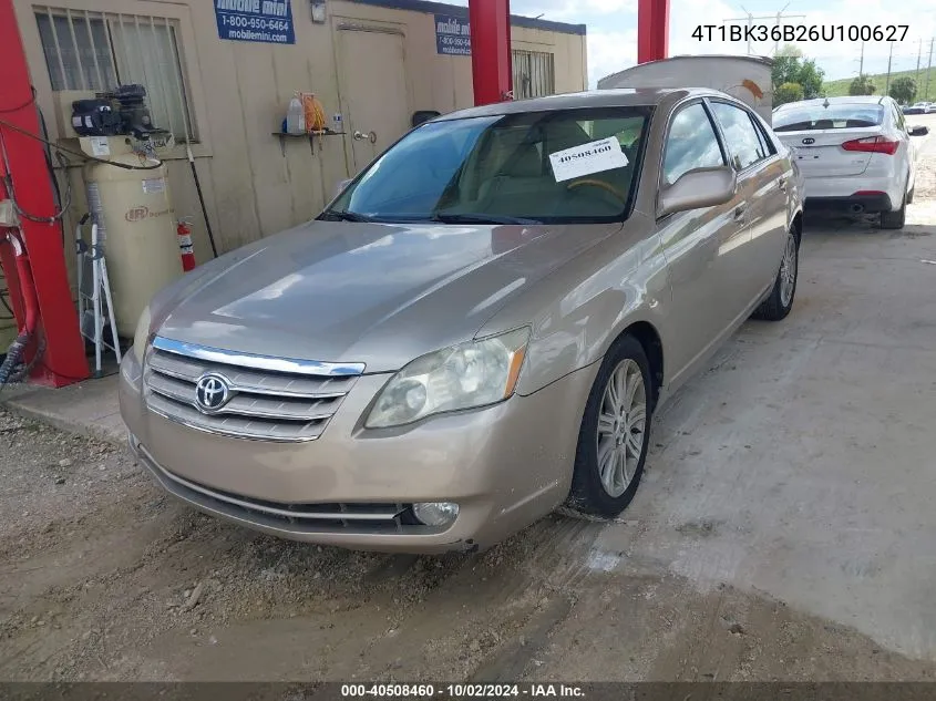 2006 Toyota Avalon Limited VIN: 4T1BK36B26U100627 Lot: 40508460