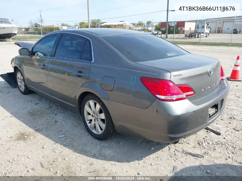 2006 Toyota Avalon Xls VIN: 4T1BK36B66U118676 Lot: 40509456