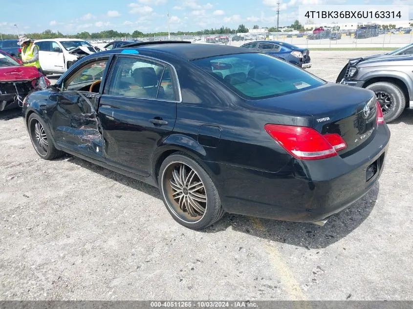 2006 Toyota Avalon Limited VIN: 4T1BK36BX6U163314 Lot: 40511265