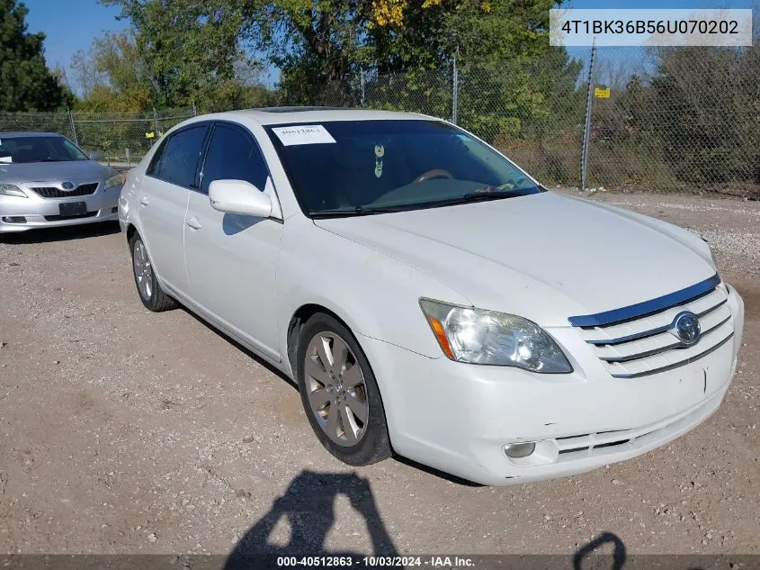 2006 Toyota Avalon Xls VIN: 4T1BK36B56U070202 Lot: 40512863