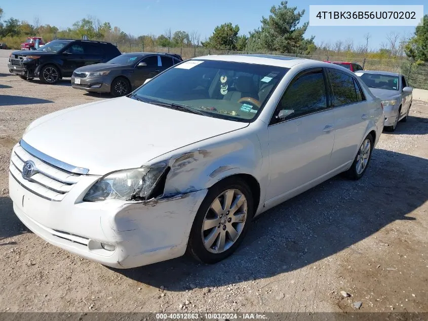 2006 Toyota Avalon Xls VIN: 4T1BK36B56U070202 Lot: 40512863