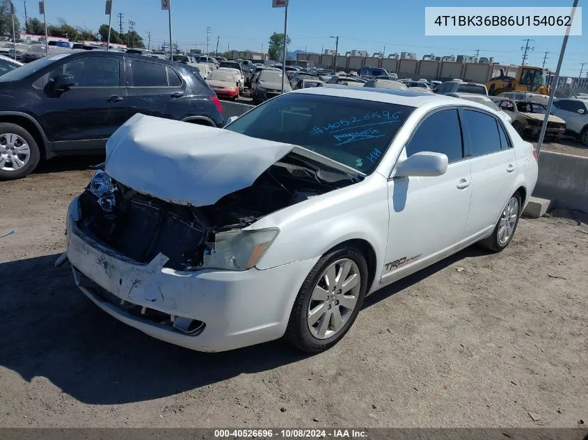 2006 Toyota Avalon Xls VIN: 4T1BK36B86U154062 Lot: 40526696