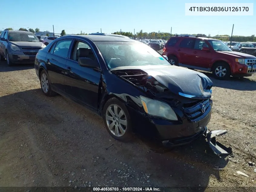 2006 Toyota Avalon Xls VIN: 4T1BK36B36U126170 Lot: 40535703