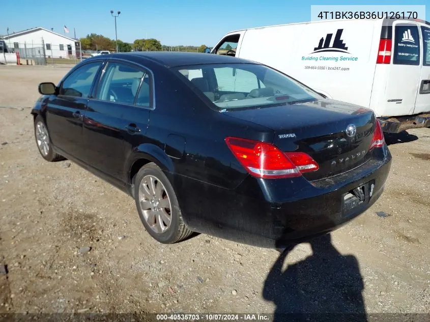 2006 Toyota Avalon Xls VIN: 4T1BK36B36U126170 Lot: 40535703