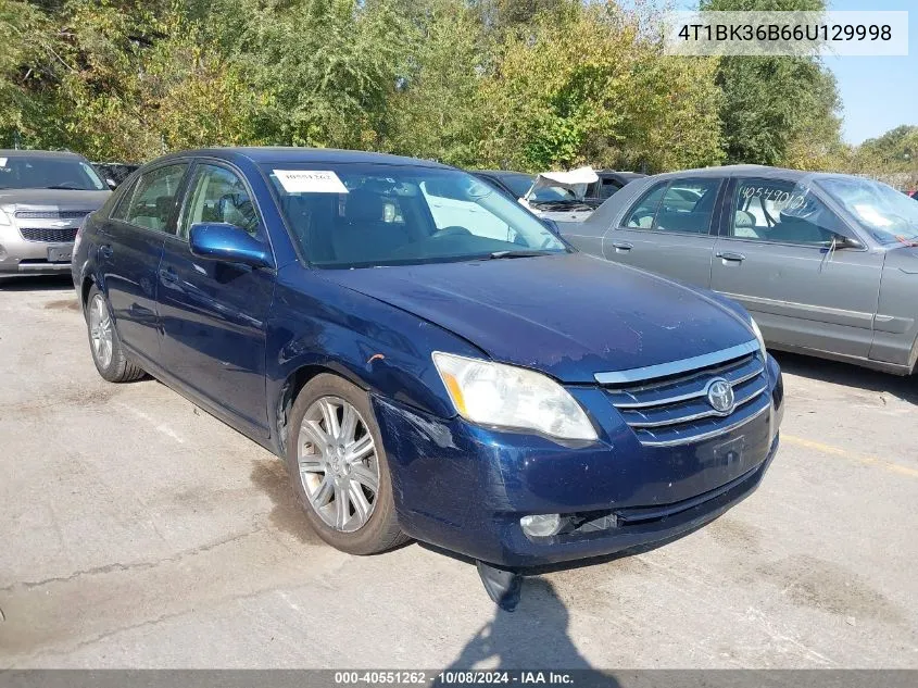 2006 Toyota Avalon Limited VIN: 4T1BK36B66U129998 Lot: 40551262