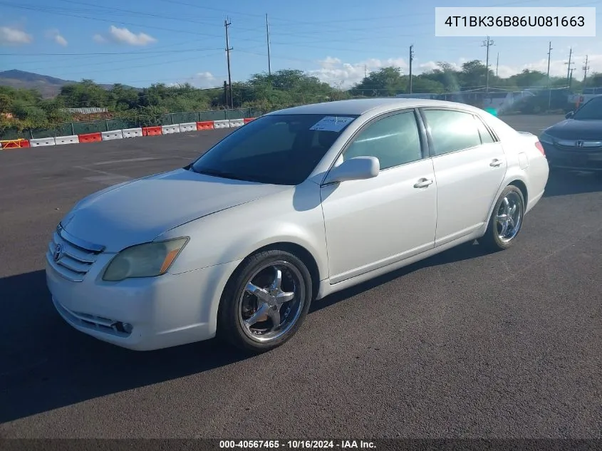 4T1BK36B86U081663 2006 Toyota Avalon Xl