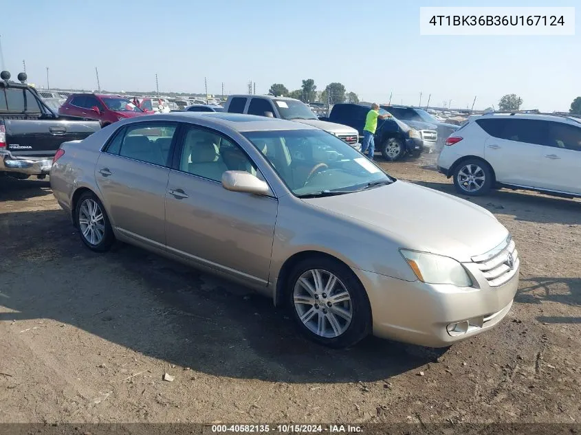 2006 Toyota Avalon Limited VIN: 4T1BK36B36U167124 Lot: 40582135