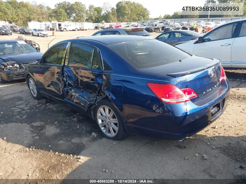 2006 Toyota Avalon Limited VIN: 4T1BK36B36U089993 Lot: 40583258