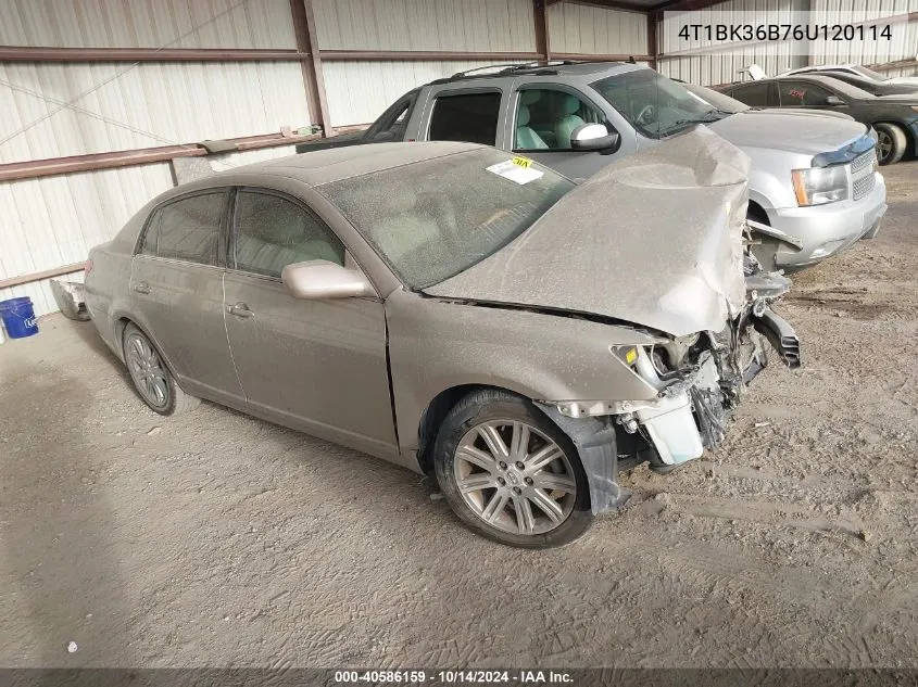 4T1BK36B76U120114 2006 Toyota Avalon Limited