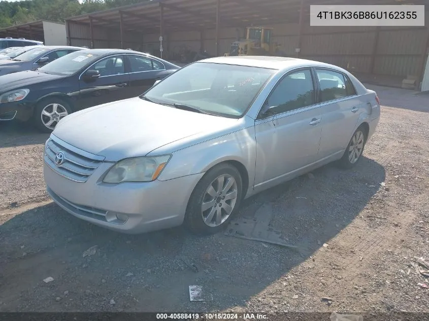 2006 Toyota Avalon Xl/Xls/Touring/Limited VIN: 4T1BK36B86U162355 Lot: 40588419